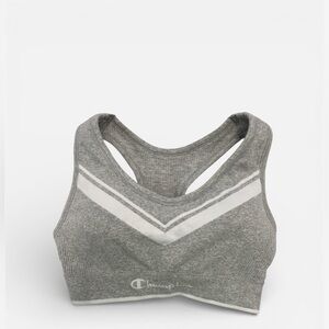 Champion Women's Gray and White Sports Bra